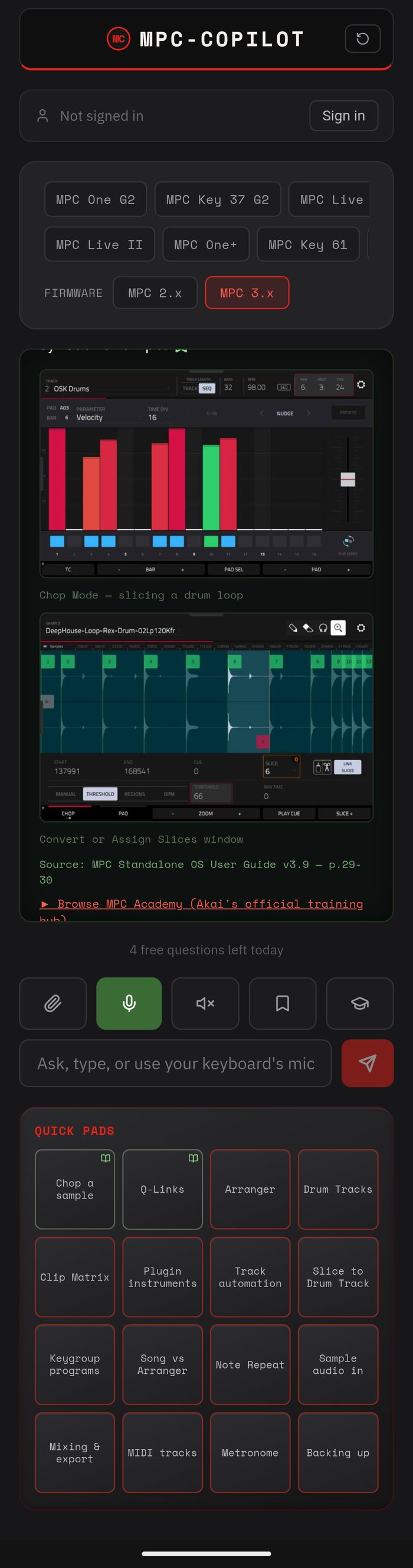 MPC Copilot screenshot